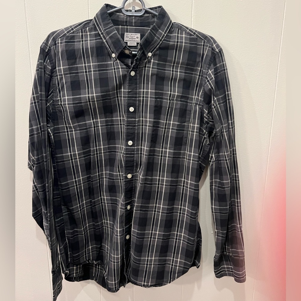 Grey J crew button down